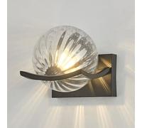Wallps, Modern Glass Wall Sconces, Nordic Spherical Led Wallp for Liviroom Bedroom Staircase Bathroom Vanity/Strid Clear Light