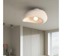 Wallps, Wabi-Sabi Cloud Ceililight Modern Polystyrene Fmountp with E27 Elegant Dlightifixtures Ceilingp Cream Ceilingp for Liviroom Bedroom Bar/Bracken Brown/40Cm