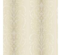 Wallquest Designer Wallpapers Jasmine Damask Cream Wallpaper Traditional Acrylic Coated