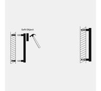 Walls Garage for Nails Modern Black Abs Address 8 Numbers - Floating House Inch Gate Exterior Plaque with Mounting Driveway 200mm Tall High-Visibility Garden Sign(1)