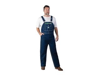 Walls Liberty Men's Rigid Denim Bib Overall, Rigid Denim, 48W x 32L