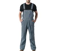 Walls Men's Big Smith Rigid Bib Overall, Hickory Stripe, 46W x 34L