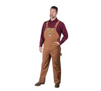 Walls Men's Duck Bib Overall, Pecan, 52W / 30L