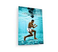 WallsDecor MUHAMMAD ALI CANVAS, Greatest Boxer Of All The Time Poster, Boxing Star Art, Ali Winning, Calm Under Pressure Motivational Sport Canvas