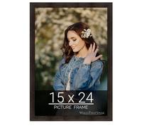 WallsThatSpeak 15x24 Espresso Brown Picture Frame for Puzzles Posters Photos or Artwork