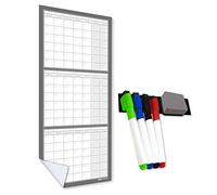 WallTAC A3 3-Month Wall Planner Sticker | Removable and Wipeable Office Planner - Reusable Every Year - 3, 6 or 12 Month to View | for Home, School, University or College [30 x 42cm]