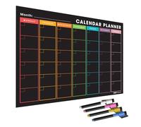 WallTAC A3 Monthly Wall Planner Sticker with Blackboard Pens | Made in the UK | Easy-to-Remove Dry Wipe Calendar or To Do List for home and Office [30 x 42cm]
