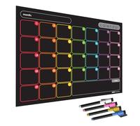 WallTAC Wall Planner and Monthly Calendar Blackboard A2 | Reusable and Re-Positionable Self-Adhesive Dry Wipe Chalkboard | For Home, School, Office (Legacy Black Chalkboard, A2)