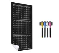 WallTAC Yearly Wall Planner Sticker, Removable and Wipeable Office Planner A3 | Reusable Every Year - 3, 6 or 12 Month to View - for Home, School, University or College