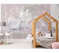 Unicorn Forest Wall Mural - Multicoloured