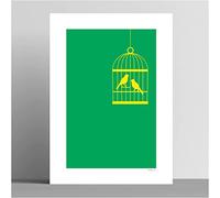 walltonic - Norwich City FC Football Club 'Canaries' Minimalist Wall Art Print Poster Gift - Unframed - Size A3