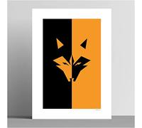 walltonic - Wolverhampton Wonderers FC Football Club Wolves Wall Art Print Poster Unframed A3 - British Design - Gift