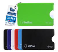 WallTrust RFID Blocking Credit Card Holder Case, Plastic, Pack of 3, Pack of 6 Multicoloured, Set of 6