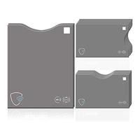 WallTrust RFID NFC Blocking Sleeve Set for Credit Cards and Passport, 12 Pack