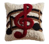 WallustrioaW 43x43cm DIY Latch Hook Cushion Kit,Maltese Dog Premium Yarn & Complete Accessories,Decorative Latch Hook Cover for Home & Bedroom