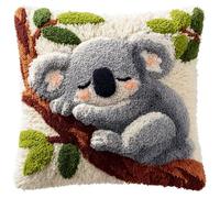 WallustrioaW Latch Hook Kit for Cushion Making,Koala Animals