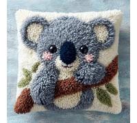 WallustrioaW Latch Hook Kits Pillow for Adults,Koala Animals