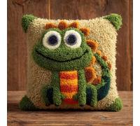 WallustrioaW Latch Hook Kits Pillowcase Embroidery Kit,Animal Lizard