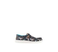 'Wally H2O Tropical' Classic Slip On Shoes HEYDUDE Black 12