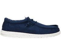 HEYDUDE - Men's Wally Stretch Canvas Blue - Slip-On Shoes - Loafer Style - 13 UK