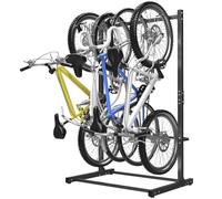 WALMANN Freestanding Bike Stand for Garage, 4 Bikes Vertical Bike Storage Stand Heavy Duty Bike Floor Stand