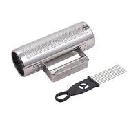 Walmeck 12 inch Stainless Steel Guiro Instrument with Scraper Latin Percussion, Optimal Sound, Piercing Resonant Tones, Wide Range of Expressions for Jazz Bands, Concerts, Live (8 inch)