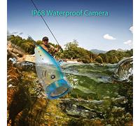 Walmeck 1200TVL Underwater Fishing Camera with IR LEDs, 7 inch LCD Display IP68 15m Cable for Aquaculture Monitoring, Ice Fishing (7" Monitor x 50M Cable)