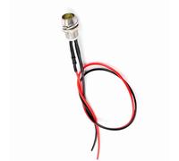 Walmeck 12V 8MM LED PANEL PILOT WARNING LIGHT INDICATOR LAMP SUPER BRIGHT ENERGY SAVING DURABLE FOR CARS UNIVERSAL VEHICLES GREEN RED BLUE YELLOW WHITE 4PCS SET (Yellow Light)