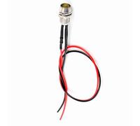 Walmeck 12V 8MM LED PANEL PILOT WARNING LIGHT INDICATOR LAMP SUPER BRIGHT ENERGY SAVING DURABLE FOR CARS UNIVERSAL VEHICLES GREEN RED BLUE YELLOW WHITE 4PCS SET (White Light)