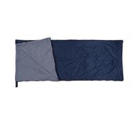 Walmeck 190 x 75cm Envelope Sleeping Bag for Camping Hiking Travel, with Compression Stuff Sack, Ultra Lightweight 680g, Breathable Soft Fabric, Double Sided Zipper, Unfolds into (Dark blue)