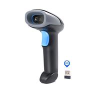 Walmeck 2.4G Wireless and USB Wired Barcode Scanner, 1D/2D/QR Code Reader Compatible with, Screen Code Scanning, CMOS Image Technology