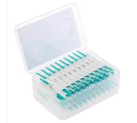 Walmeck 200PCS Interdental Brushes Double-Ended Silicone Toothpick Dual-Ended Dental Floss Pick with Silicone Bristles Disposable Dental Brushes Between Teeth