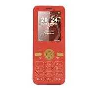 Walmeck 2G Senior Cell Phone with Ultra Slim Design 2.4 Inch HD Color Display Dual SIM Dual Standby Big Buttons Flashlight Large Volume Extra Loud Speakers 1800mAh Battery for Senior Use (Red)