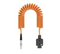 Walmeck 2pin Male Power Cable, Nylon Braided DT-LMS D-Tap Power Cord Compatible with RED Paralinx, Transvideo, Offhollywood