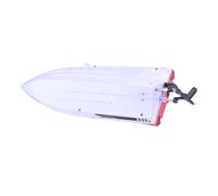 Walmeck 35KM/H High Speed Boat, Advanced Technology Remote Control Boat with Bright Nighttime Illumination,Low-Voltage Alarm, One-Touch Flip Recovery (WL918)
