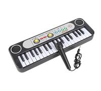 Walmeck 37 Key Electronic Keyboard Piano with 3 Tones 8 Rhythms 24 Demos and Microphone for Kids Musical Learning