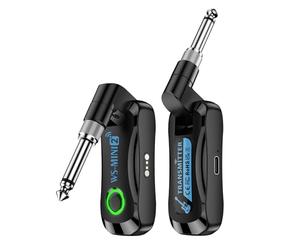 Walmeck 48K/16bit high-definition sound 2.4G wireless guitar system, advanced digital audio transmission, with charging case offers 60-hour battery life, plug and play for electric