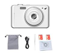 Walmeck 64MP Digital Camera 16X Zoom 4K Video Vlog Cameras with 2.88 Screen Portable Youth Adults (White)