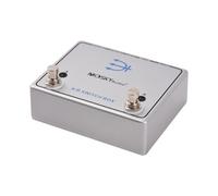 Walmeck AB switch box Dual Footswitch Amp Channel Footswitch with Thru Jack, Aluminum Pedal for Amplifiers, Run Both Simultaneously