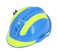 Walmeck Adjustable, PP Shell, Heat Resistant Safety Helmet with Impact for Outdoor Rescue, Emergency Rescue, Suitable for Most People to Wear, Shock Absorbing, Slotted (Blue)