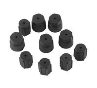 Walmeck Air Conditioning Service Cap A/C Repair Refrigerant Charging Port Cover Auto Accessory for Car