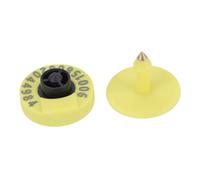Walmeck Animal Electronic Ear Tag with EM4305 Chip 134.2kHz Low Frequency, 10 Pack Livestock Ear for Tracking Management