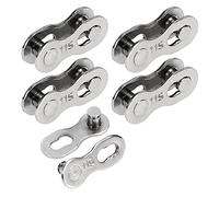 Walmeck Bike Chain Link Connector 1 Pair or 5 Pair Reusable Missing Link Tool 6-8 9 10 11 Speed with 50# Steel 950kgF Strength for Mountain Road Bike (5 11S)
