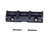 Walmeck Black Electric Guitar Nut, Zinc Alloy Iron Roller, Smooth String Movement for Folk Acoustic Electric Guitar Roller Saddle Bridge, Easy Installation Guitar Accessories (Black)