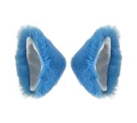Walmeck Bright, Eye-catching Helmet Cat Ears Decor for Skiing, Snowboarding, Biking, Scooters and Skating, Ideal Accessories with a Unique and Fun Touch (Blue)
