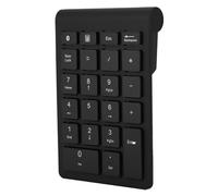 Walmeck BT304 22 Keys Numeric Keypad Wireless Mini Keyboard 5.0 Compatible Ergonomic Design Ultra Thin Portable for Mac OS Systems Black Silver Black Iron Gray Rose Gold ()