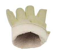 Walmeck Canvas Gloves Thick Double Layer Protective Gloves Anti Skid Work Gloves Mechanical Handling Protection Labor Insurance Supplies for Construction and Gardening