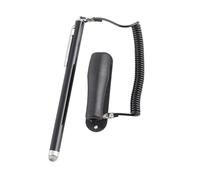 Walmeck Capacitive Touch Screen Pen Black Metal High Sensitivity Stylus for Mobile Phone Tablet GPS Premium Zinc Alloy Stylish Design Smooth Writing Experience Durable Spring Wir