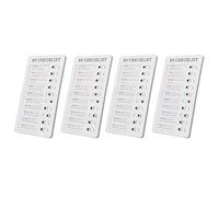 Walmeck DIY Production Recyclable Chore Chart Memo Board for Daily Tasks, for Student Housework Reminder Punch, PVC Material, 4.7 X 7.9in (RV Checklist)