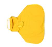Walmeck Dog Raincoat Clear Hood Poncho Rain Jacket for Medium Dogs Belly Conservation High Collar Elastic Adjustment Yellow M L XL 2XL 3XL (M)